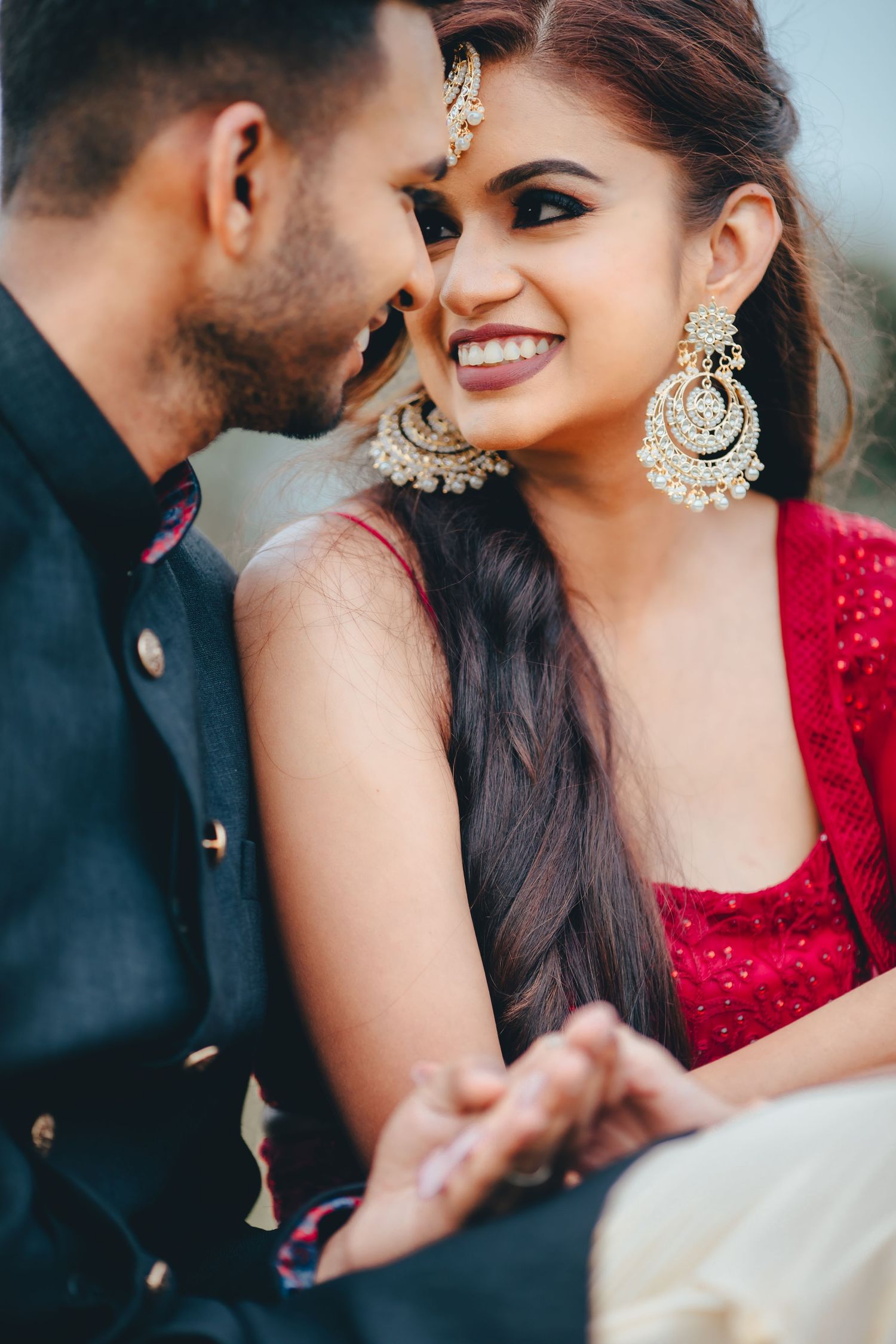 Romantic couple close-up with soft lighting, cinematic portrait Singapore