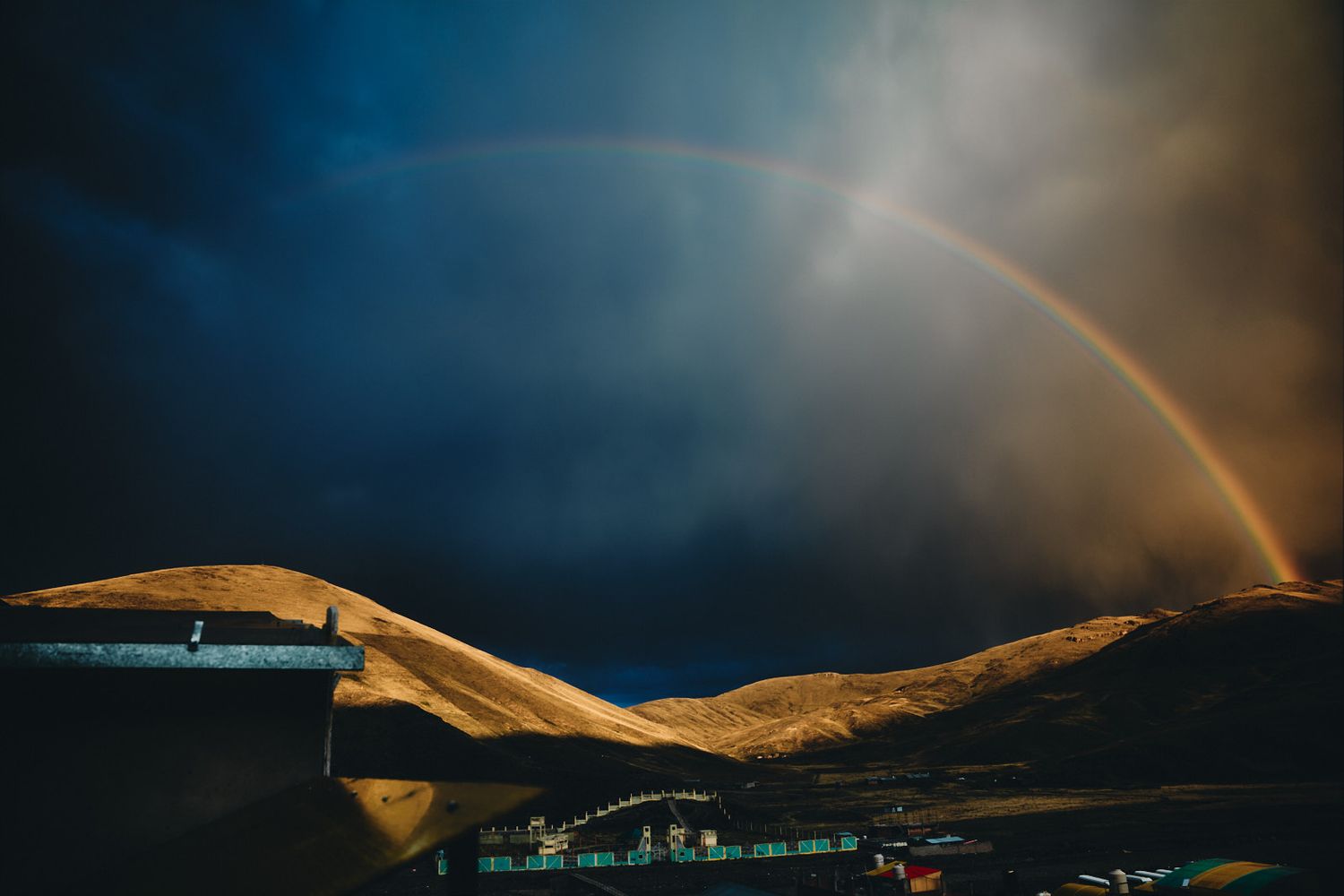 Arcoiris desde la ciudad de Antauta