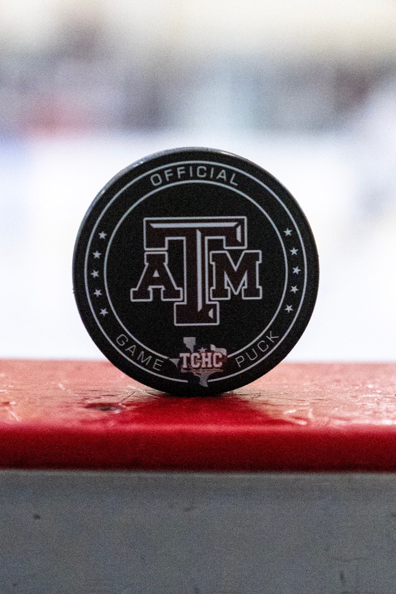 Texas A&M hockey puck