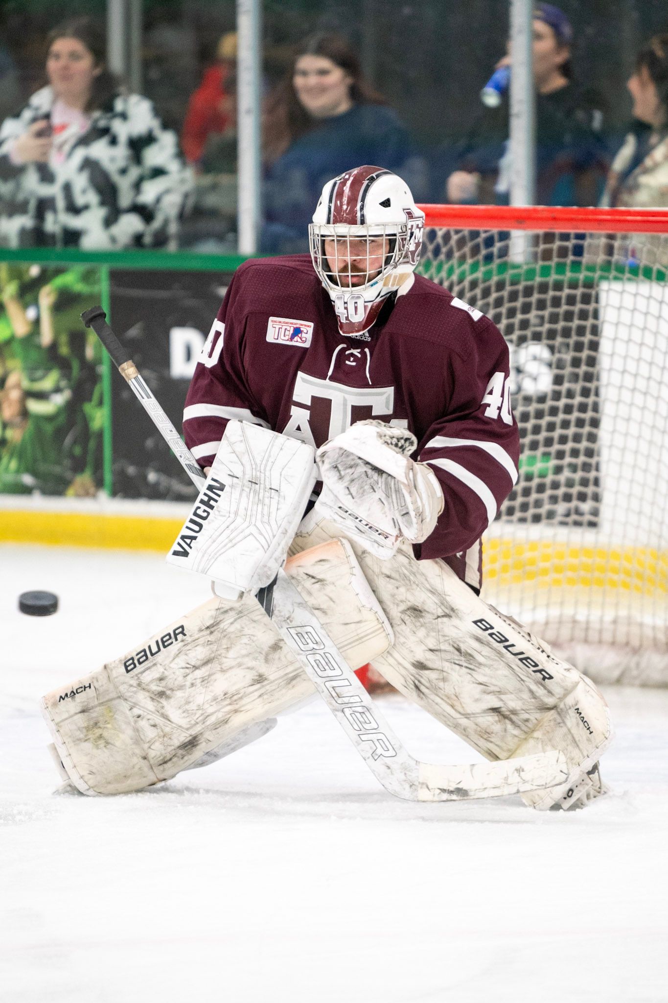 Texas A&M Goalie blocking a shot
