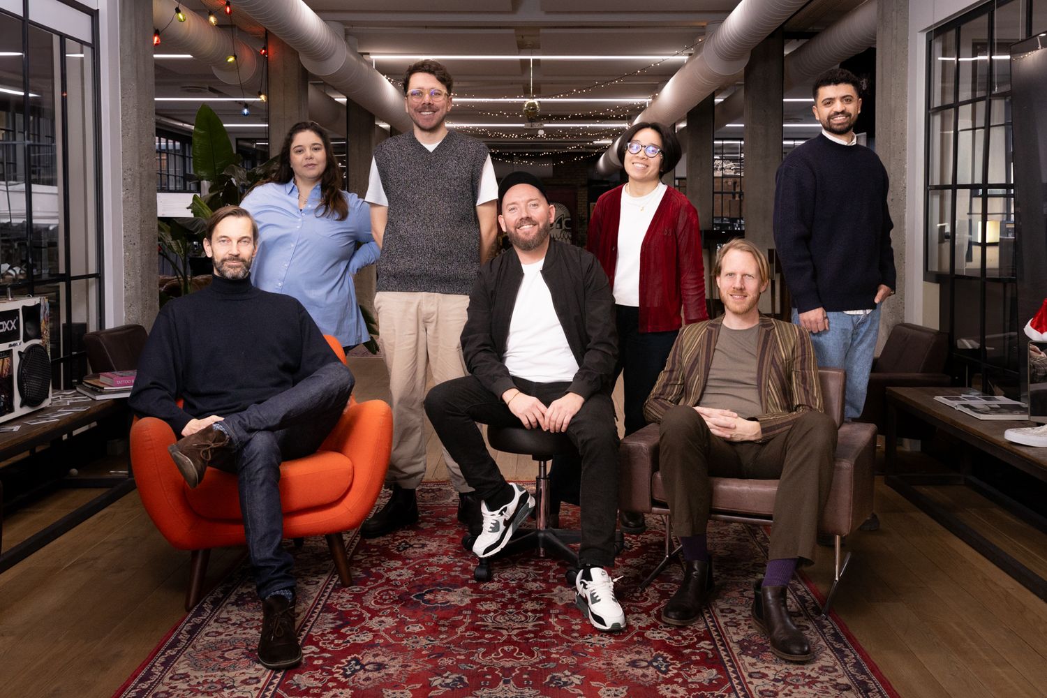 Office team group shot photo