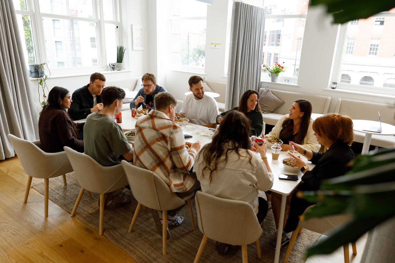 working together team work office life photography employer brand lunch friendly fun