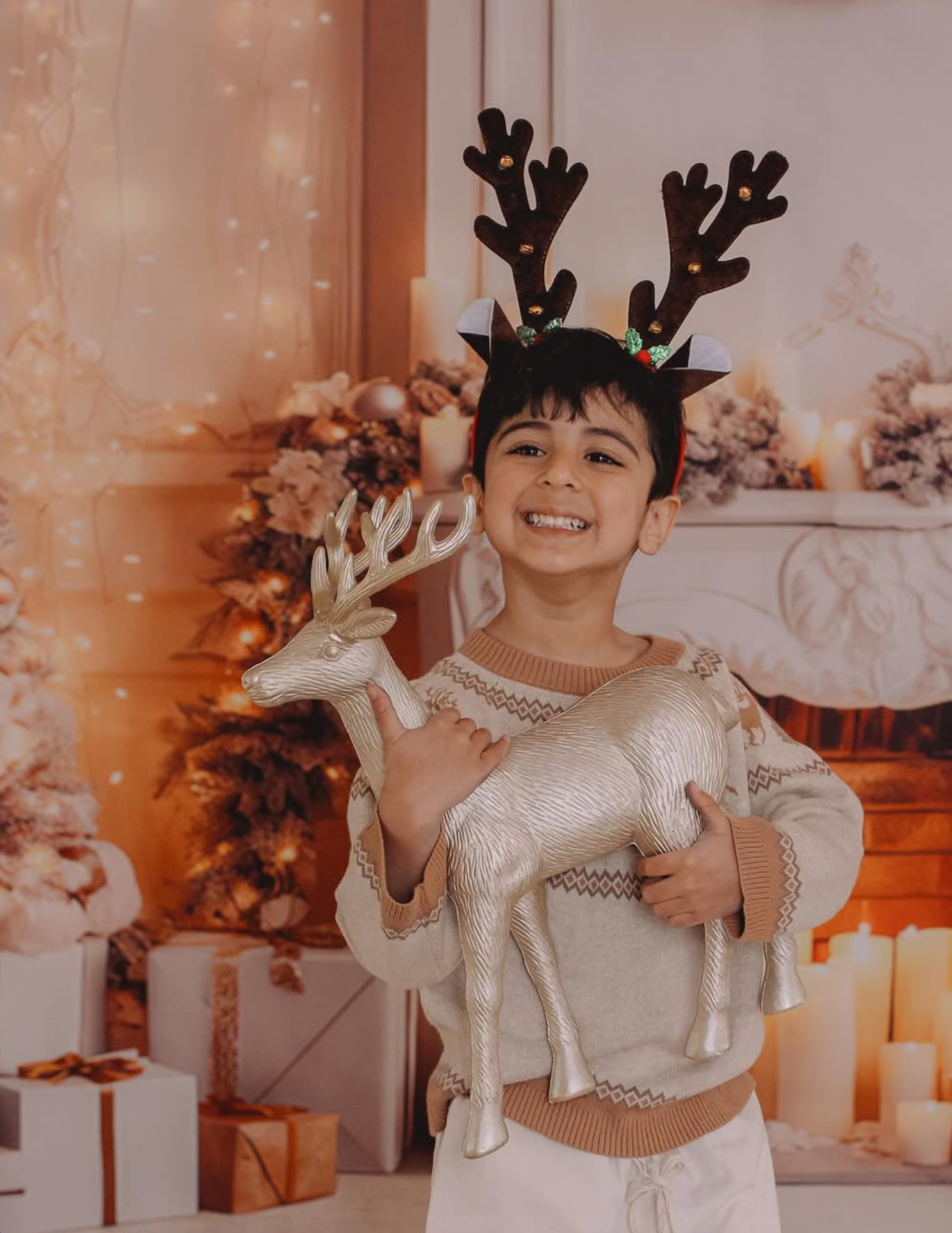 Affordable Christmas mini sessions photo studio with props, North Shore.