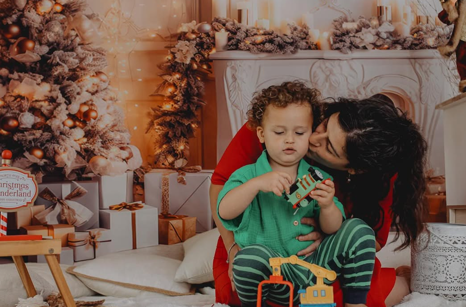 Mum and Son Christmas mini shoot.