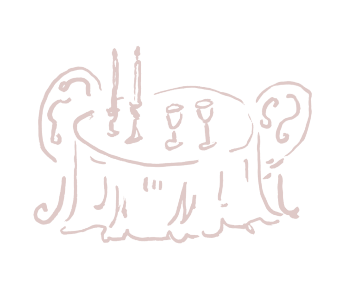 Pink doodle art featuring musical notes, swirls, and abstract designs creates a whimsical pattern.