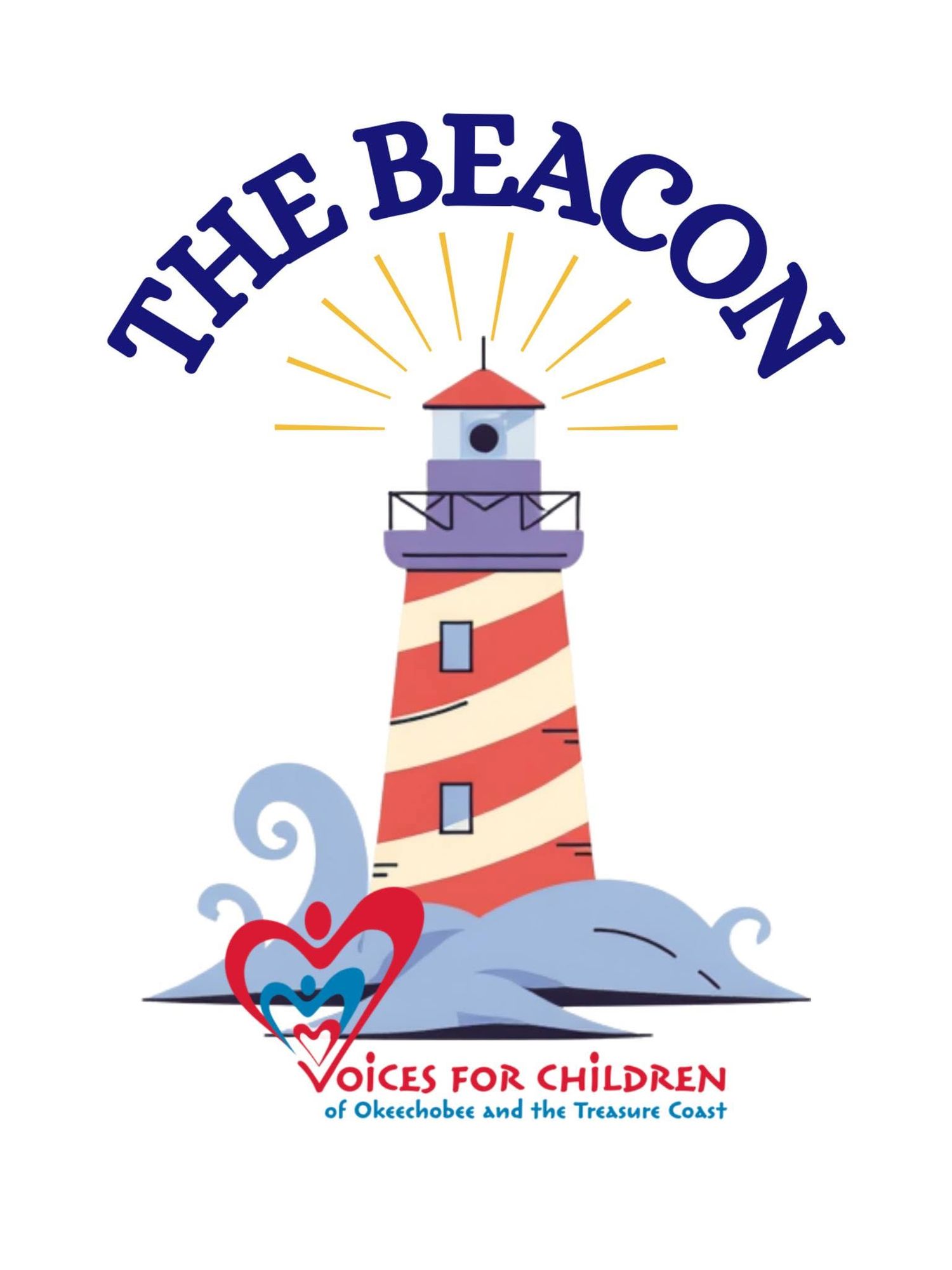 The Beacon by Voices for Children of Okeechobee and the Treasure Coast logo.