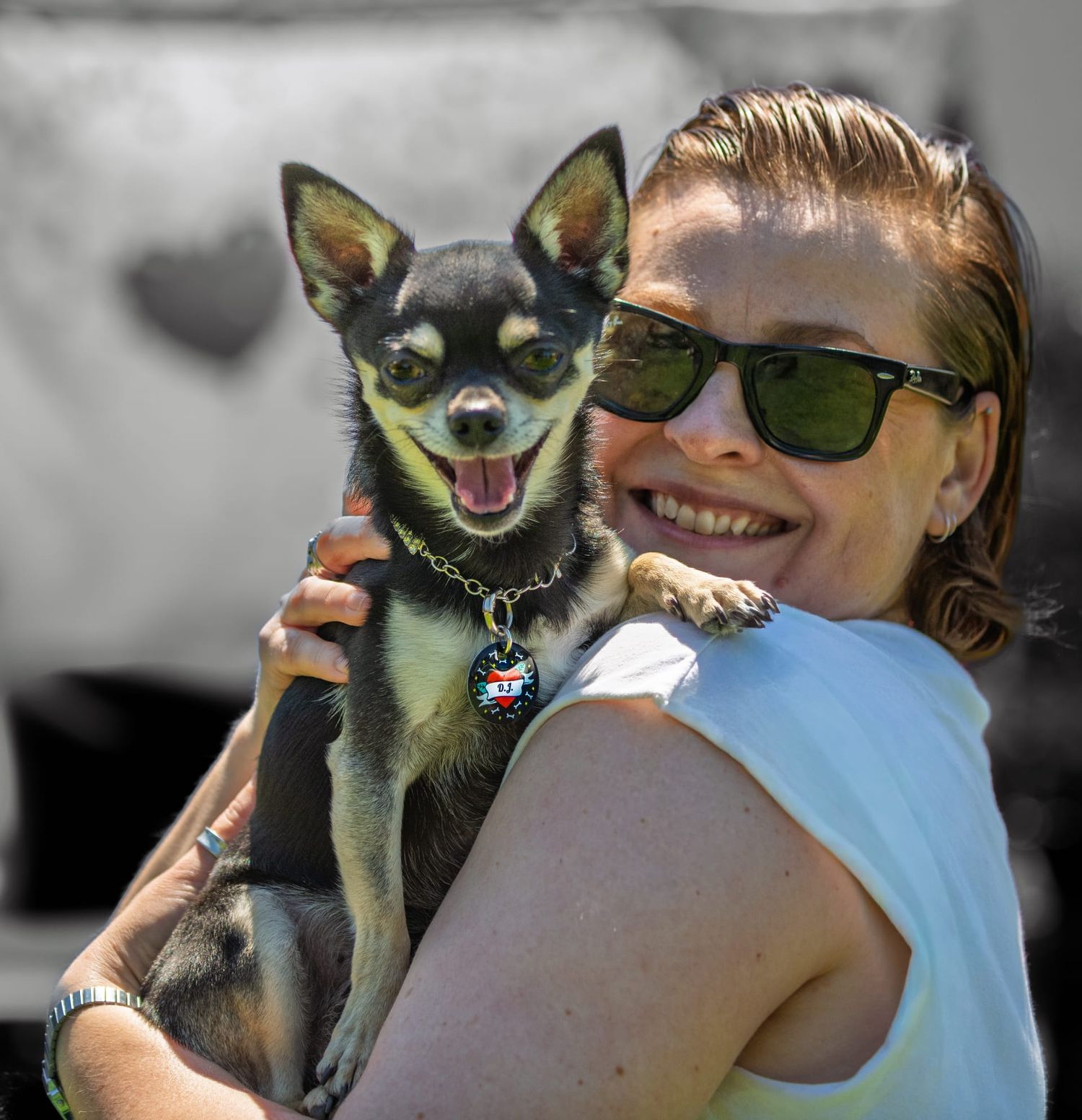 Woman with chihuahua Melbourne pet and people photography by kaptured.by.Priya