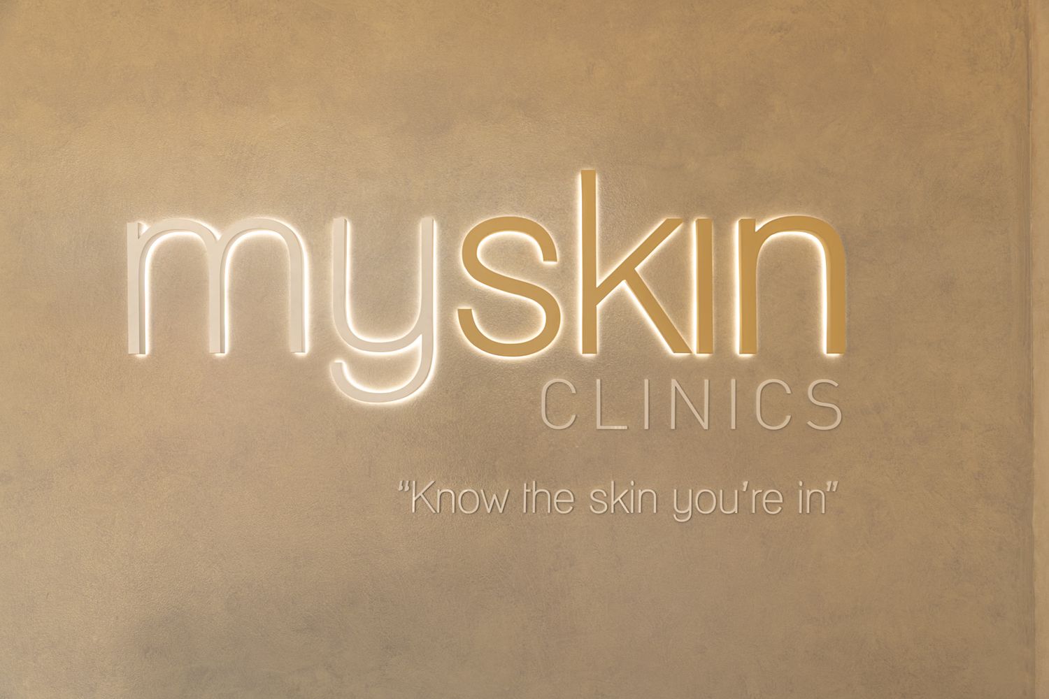 MySkin Clinics brand signage commercial photography Melbourne by kaptured.by.Priya
