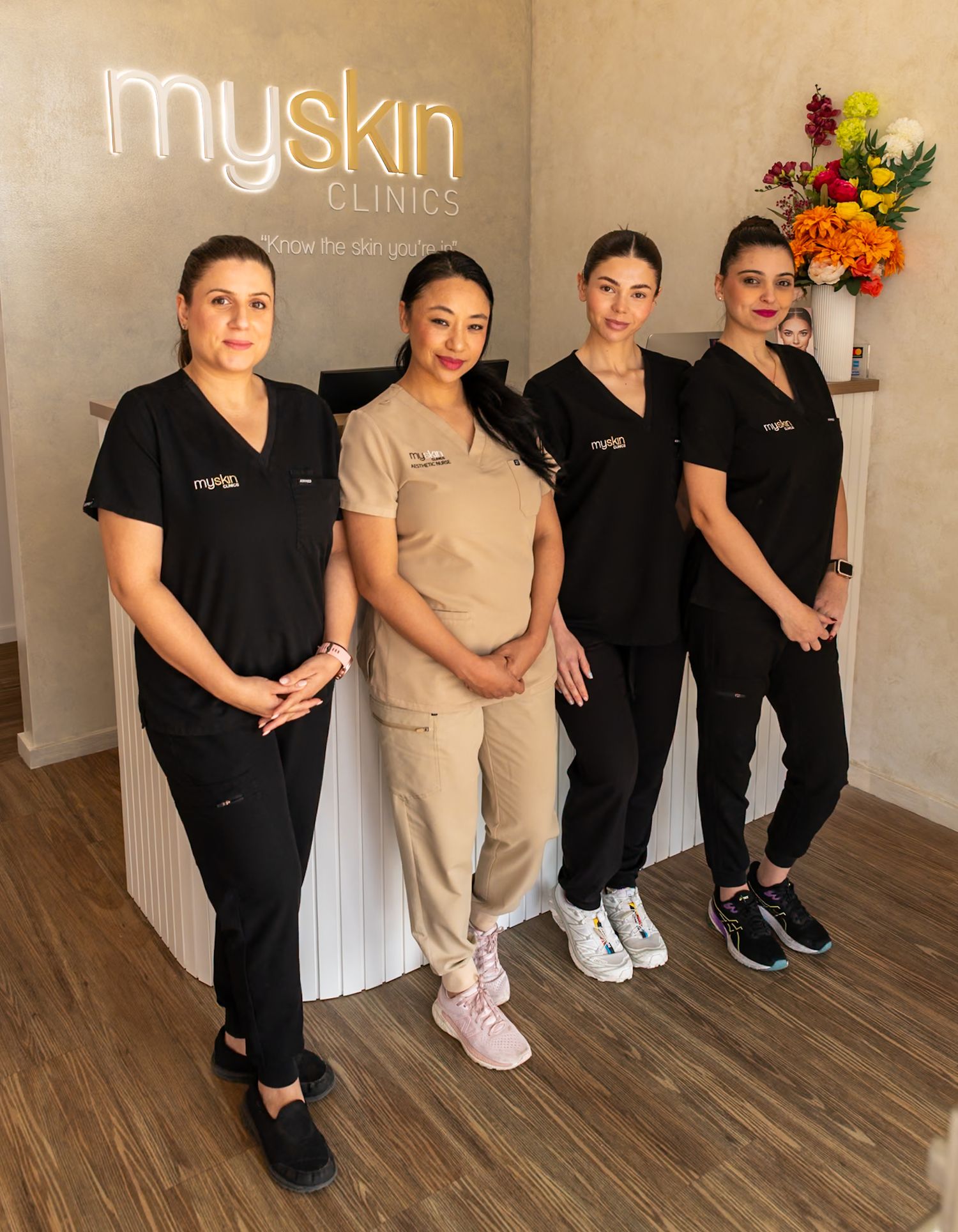 MySkin Clinics staff team portrait commercial photography Melbourne by kaptured.by.Priya