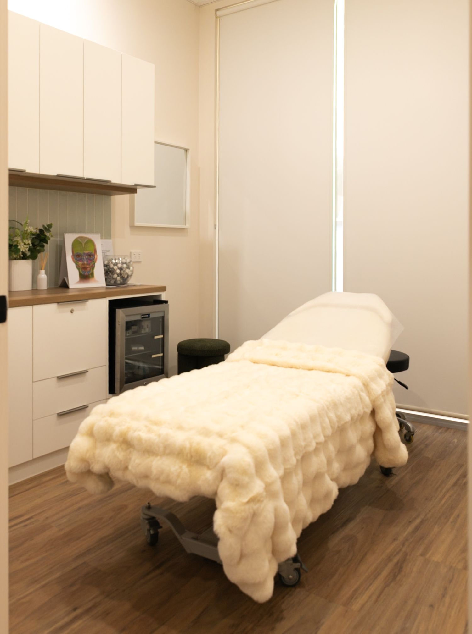 MySkin Clinics treatment room interior commercial photography Melbourne by kaptured.by.Priya