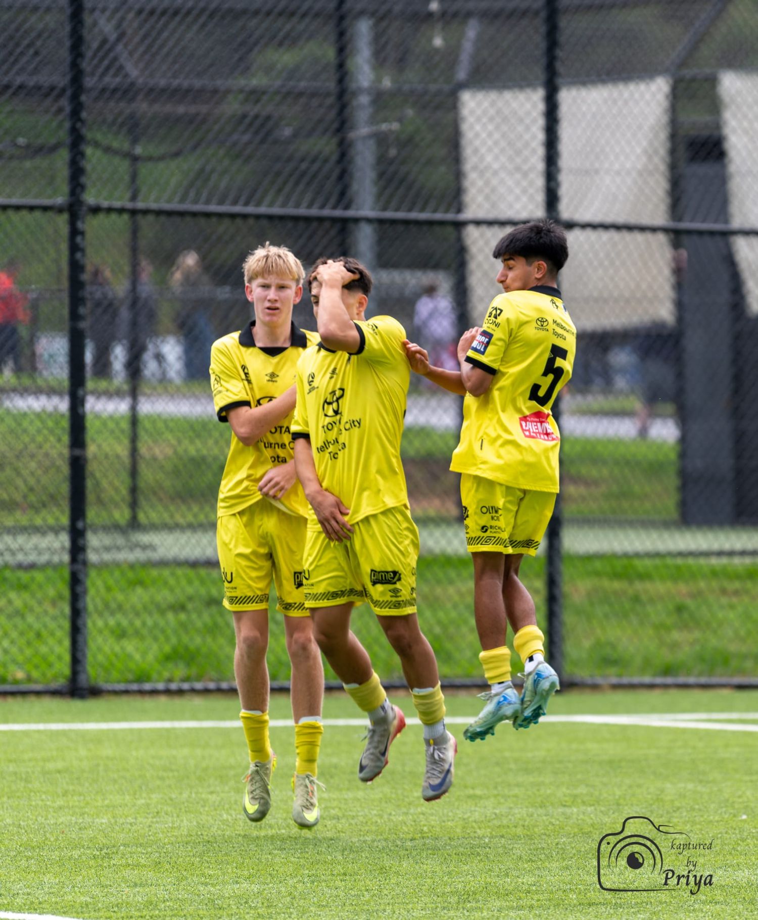 Youth football players near goal Melbourne grassroots sport photography by kaptured.by.Priya