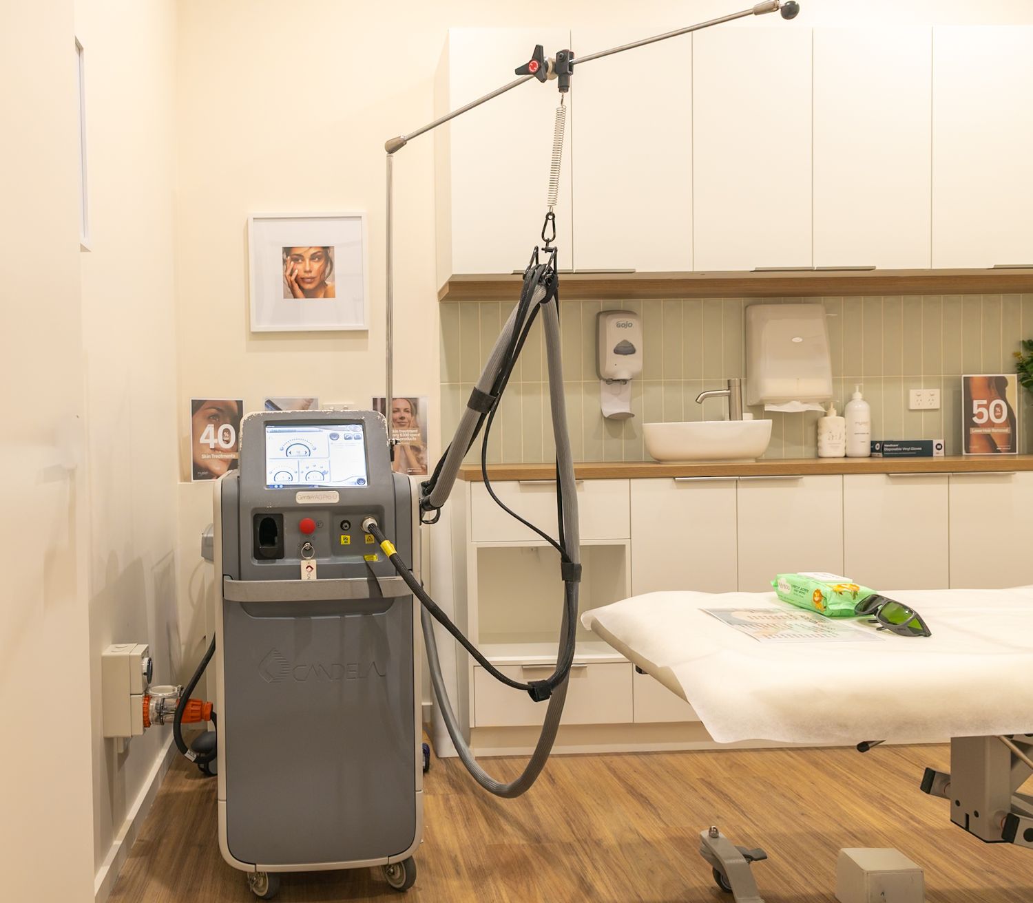 MySkin Clinics treatment room interior commercial photography Melbourne by kaptured.by.Priya