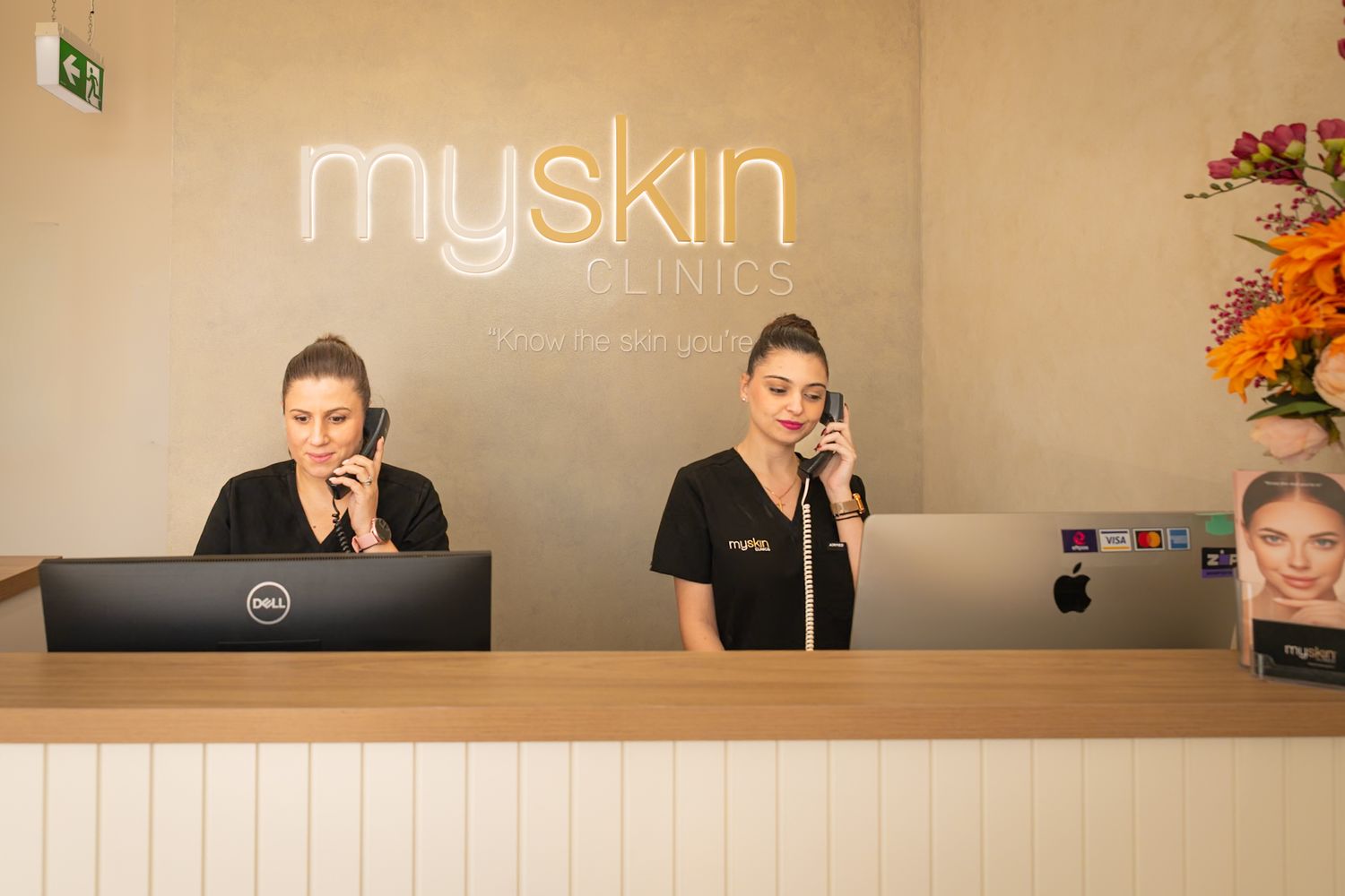 MySkin Clinics reception interior commercial photography Melbourne by kaptured.by.Priya