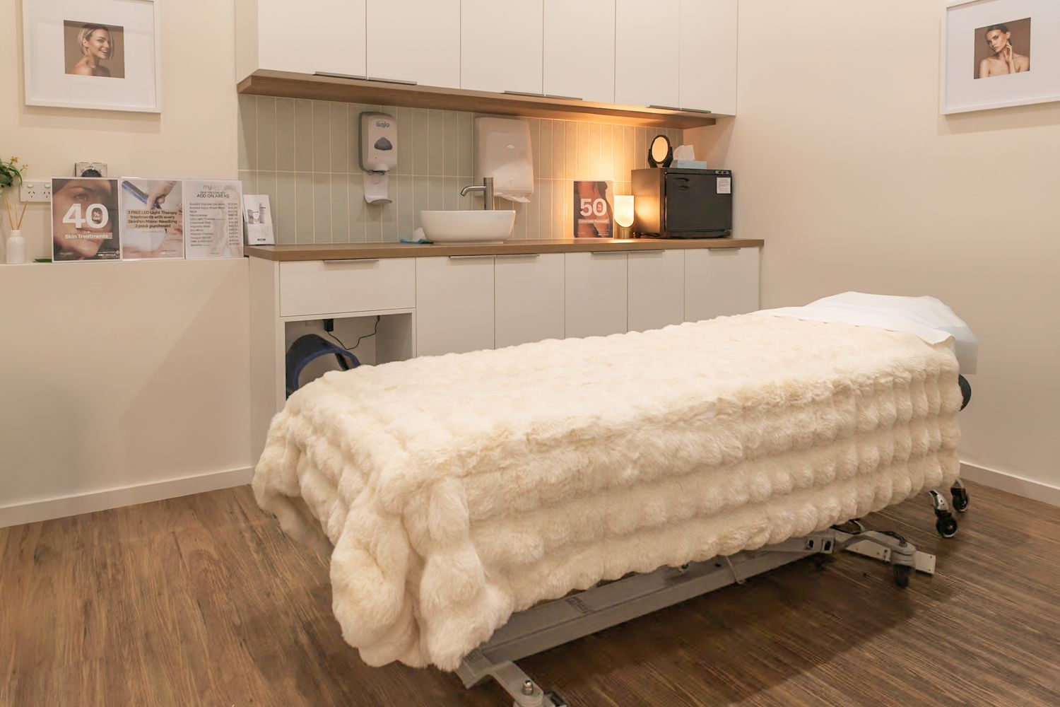 MySkin Clinics treatment room interior commercial photography Melbourne by kaptured.by.Priya