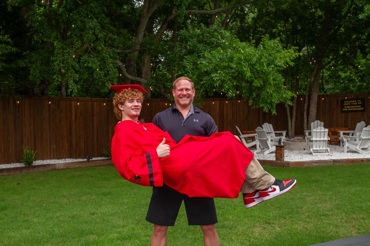 A graduation photograph