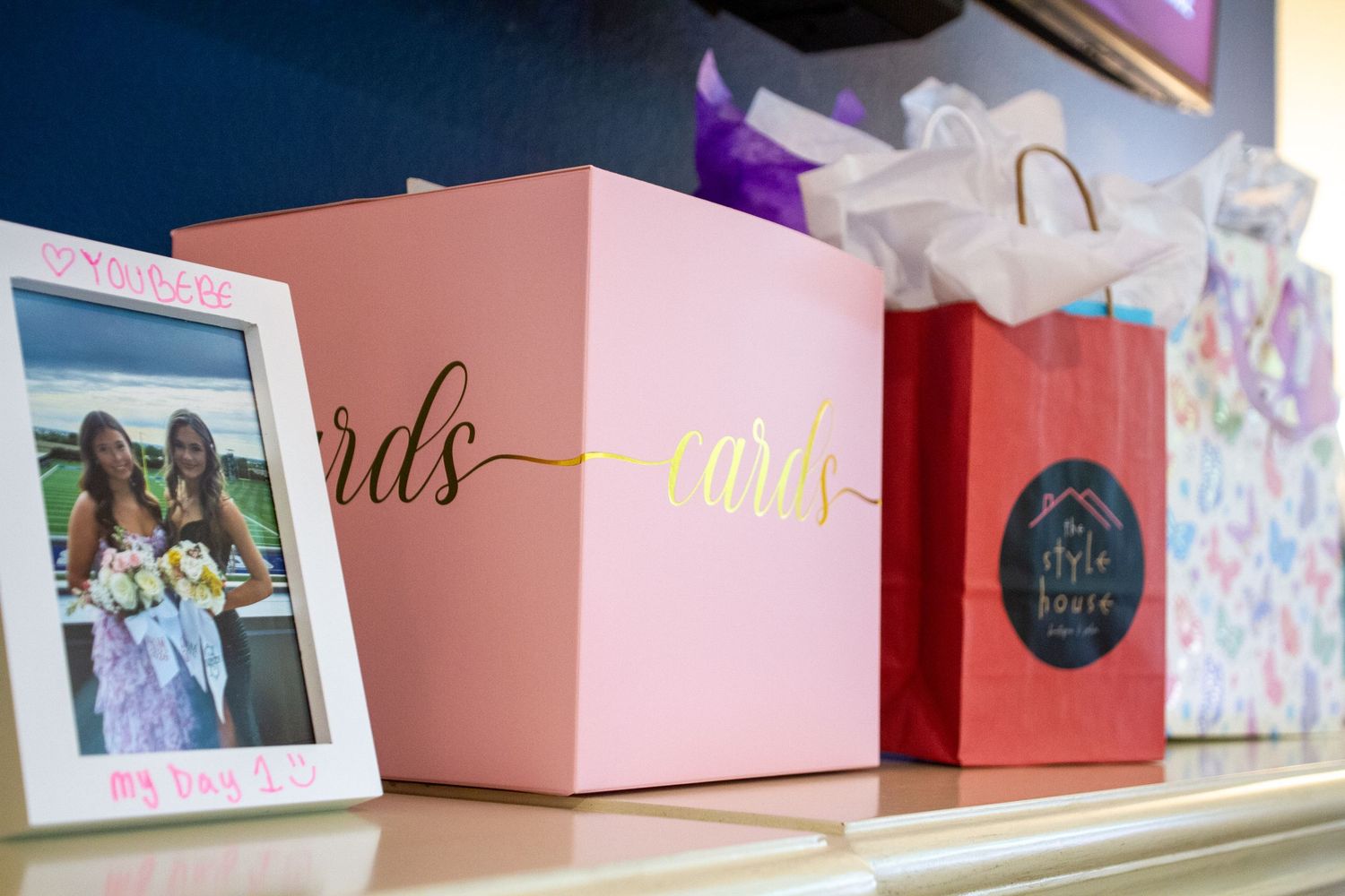 A photograph showcasing details from an event