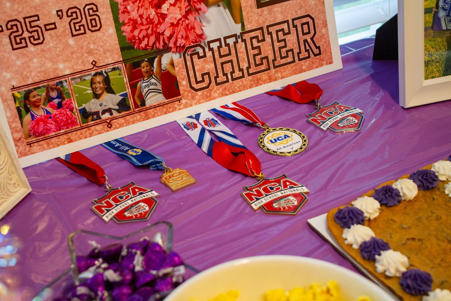 A photograph showcasing details from an event
