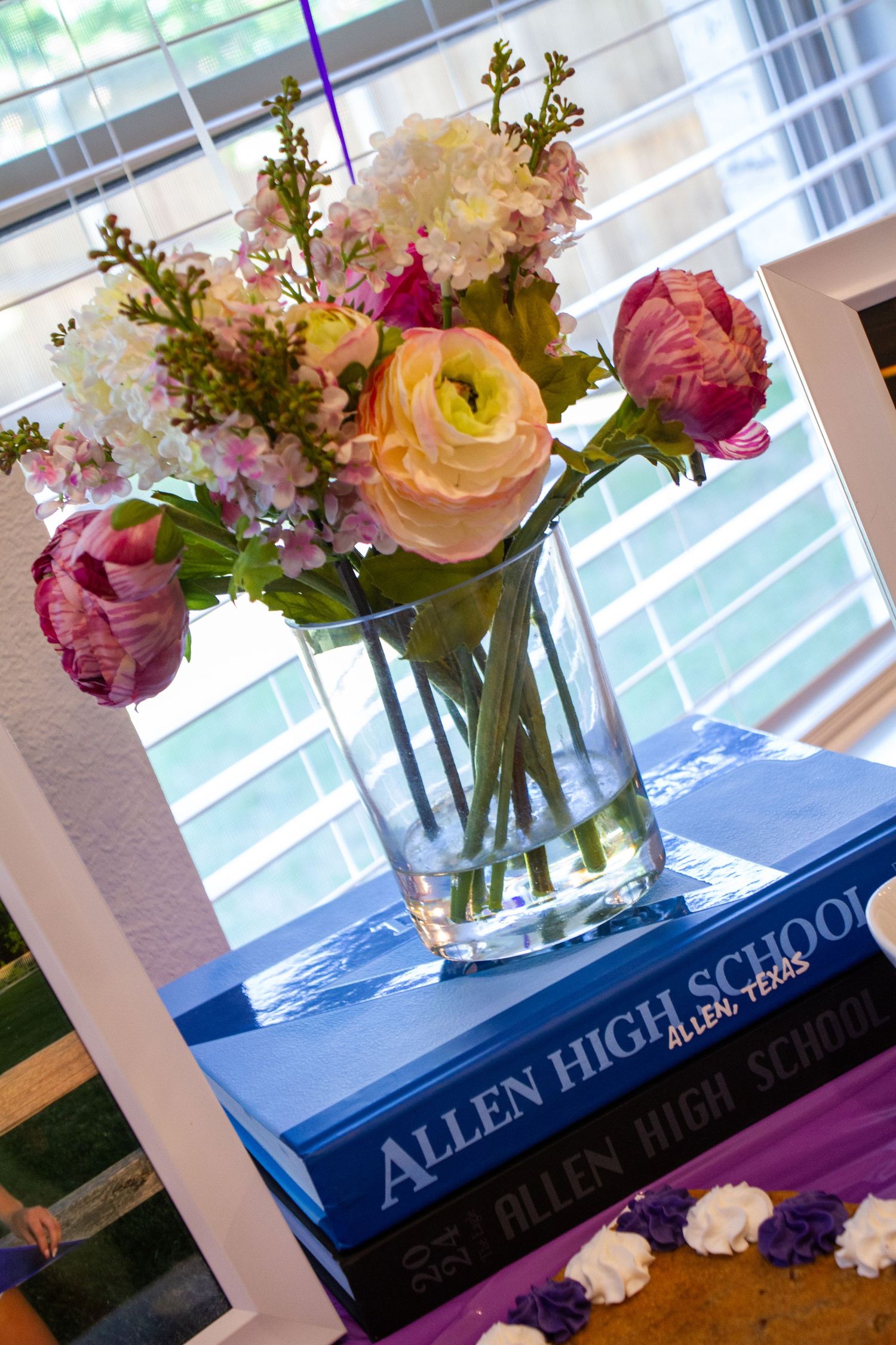 A photograph showcasing details from an event