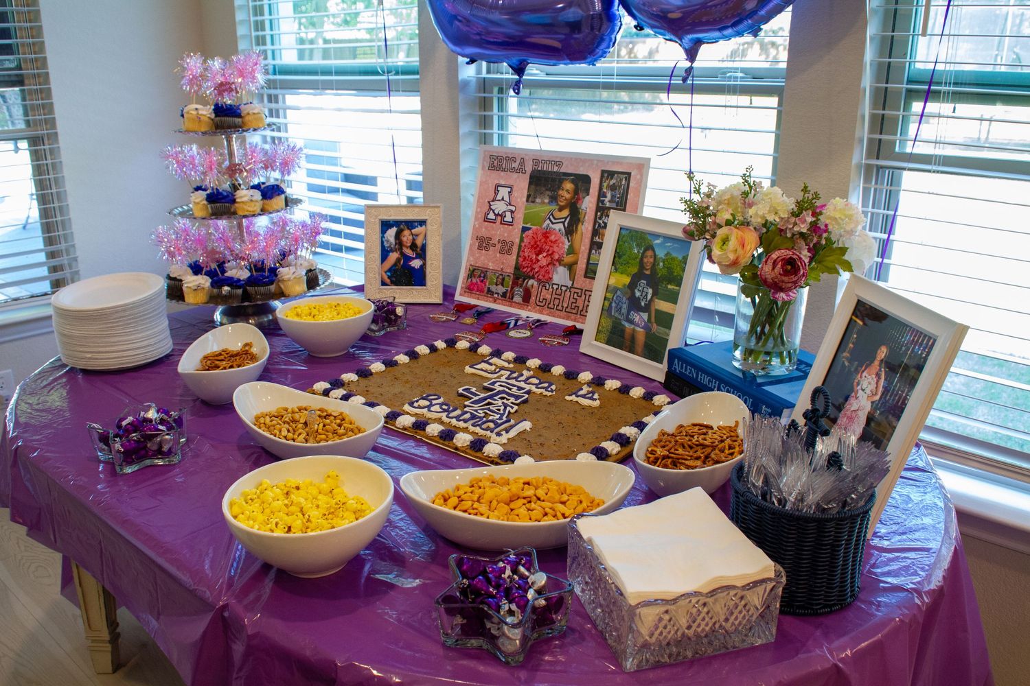 A photograph showcasing details from an event