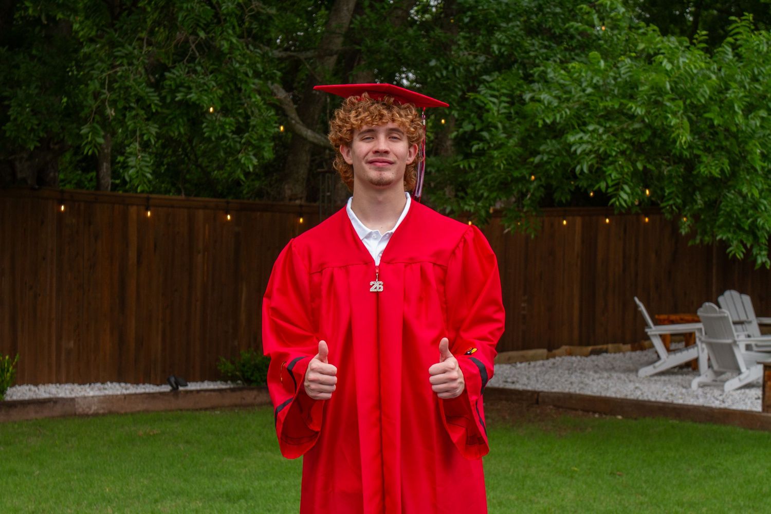 A graduation photograph