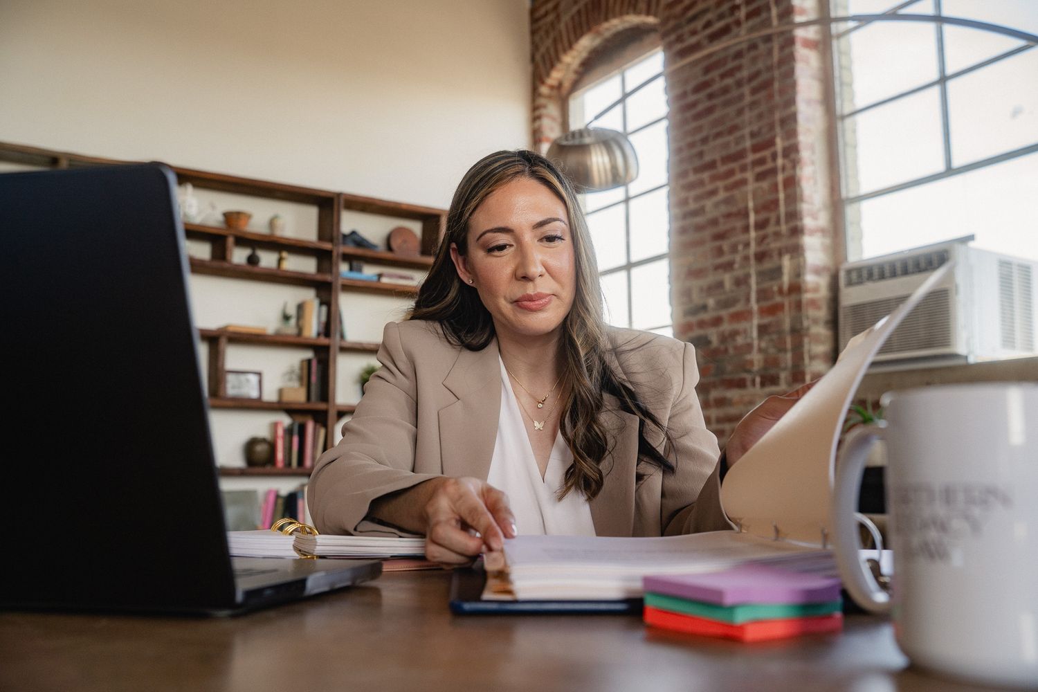 Professional Taipei branding portrait of a consultant working at a desk