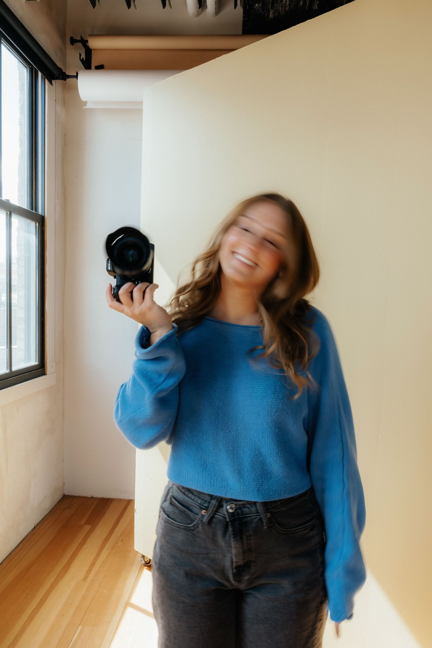Personal brand photography capturing confident and relaxed business portraits in Iowa