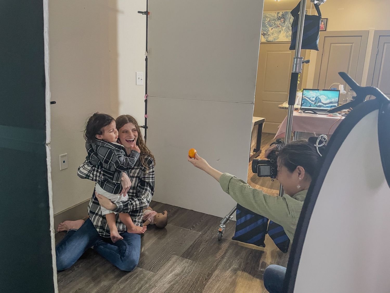 Baby-led newborn photography session