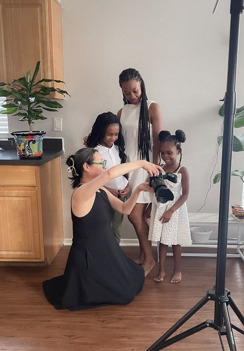 At - home family & maternity photography in Arlington TX
