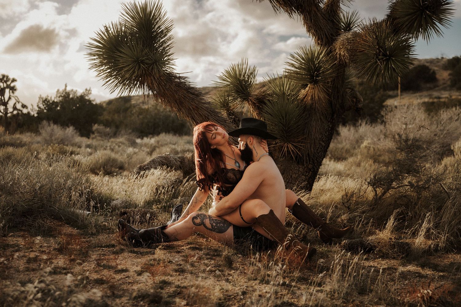 Romantic boudoir portrait in natural light
