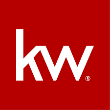 Keller Williams real estate company logo in white on red square background.