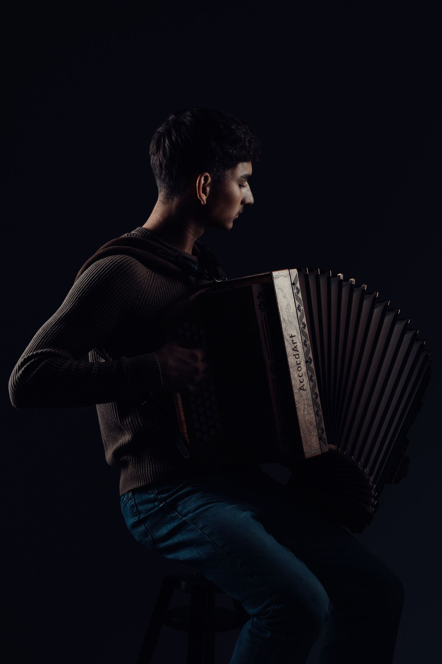 studijski portret muzikanta
