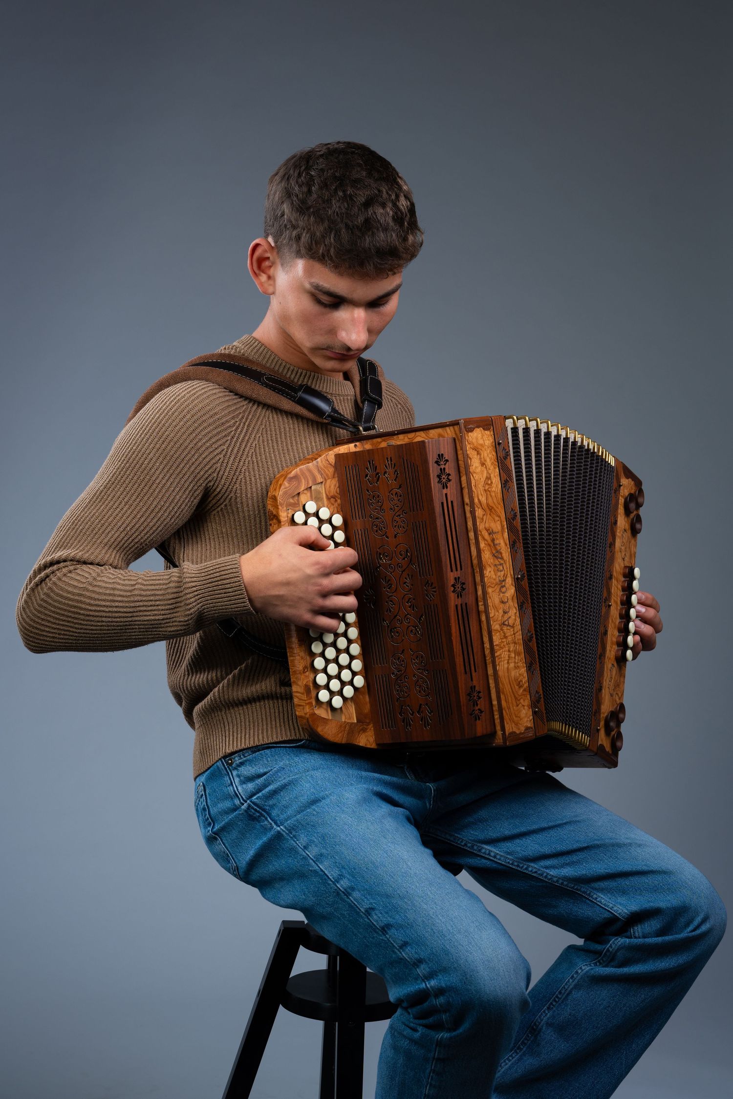 studijski portret muzikanta