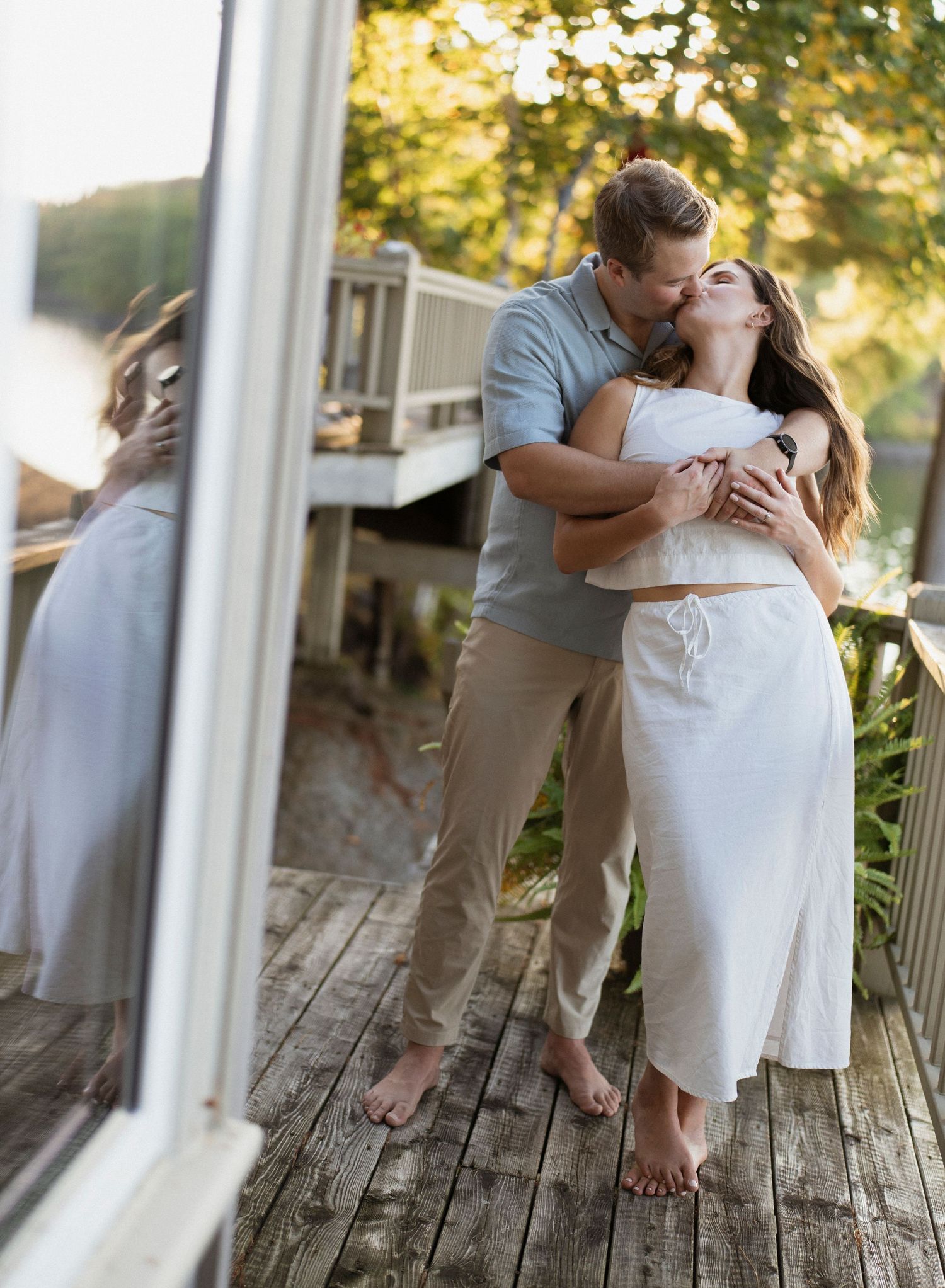 Couple's engagement photo.