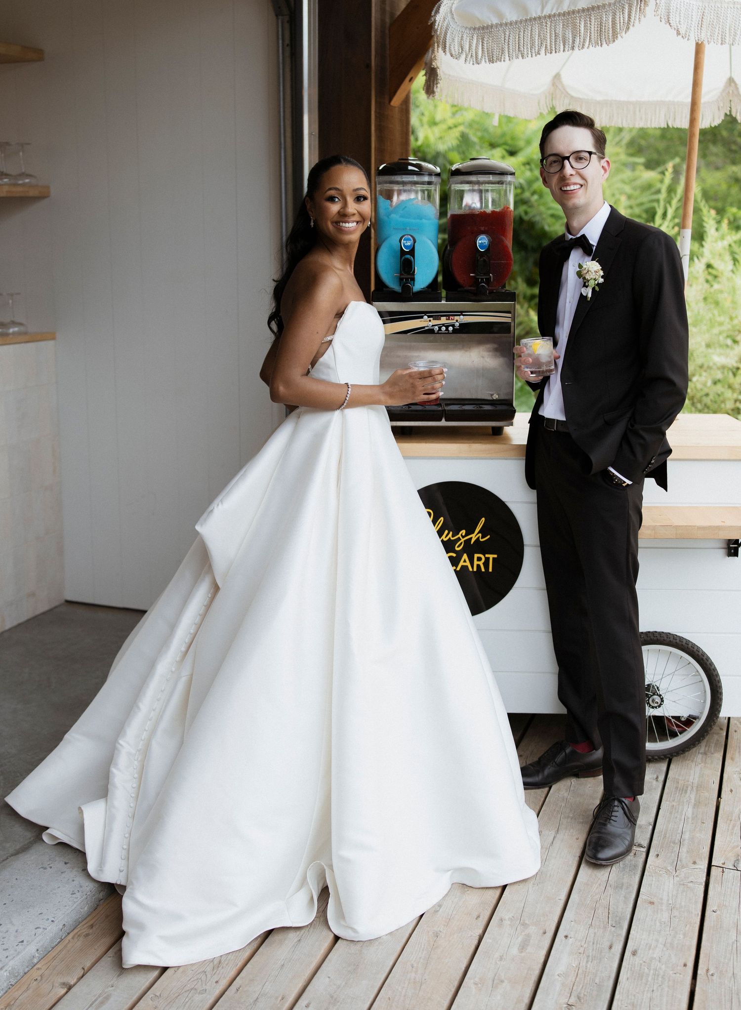 Bride & groom portrait.