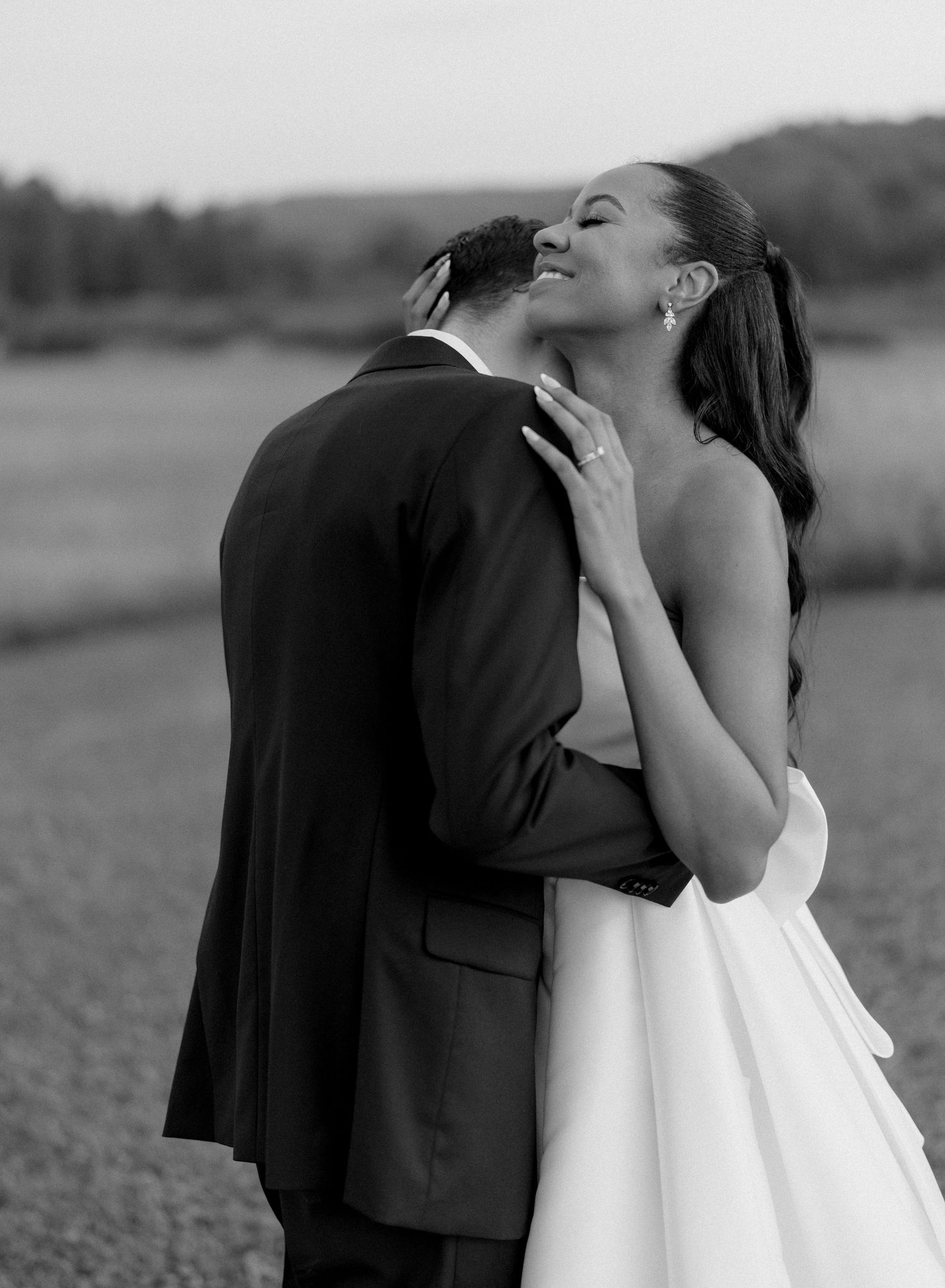 Bride & groom portrait.