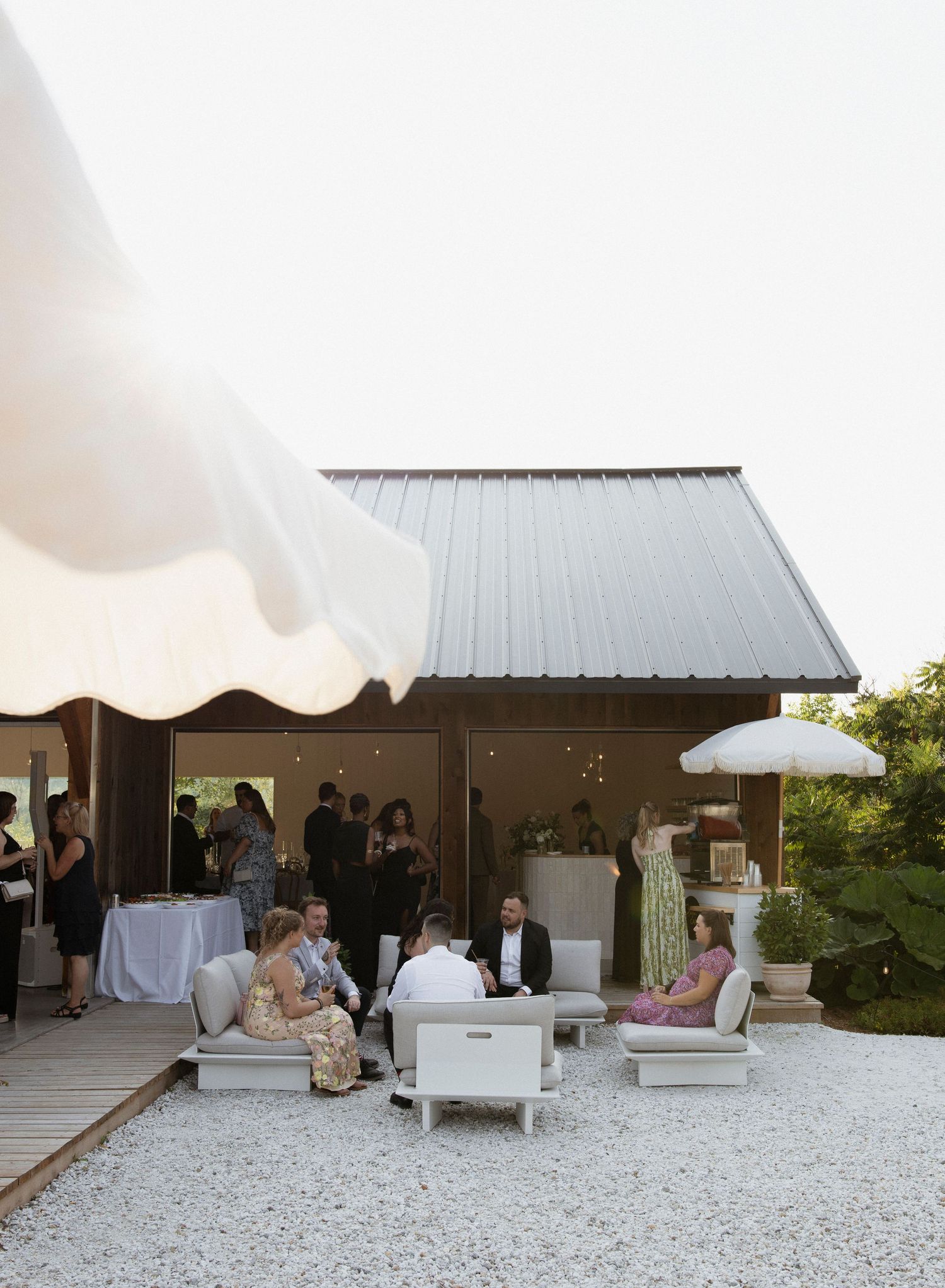Wedding cocktail hour.