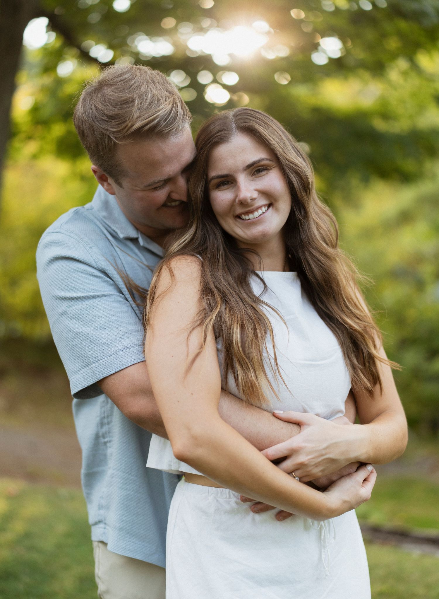 Couple's engagement photo.