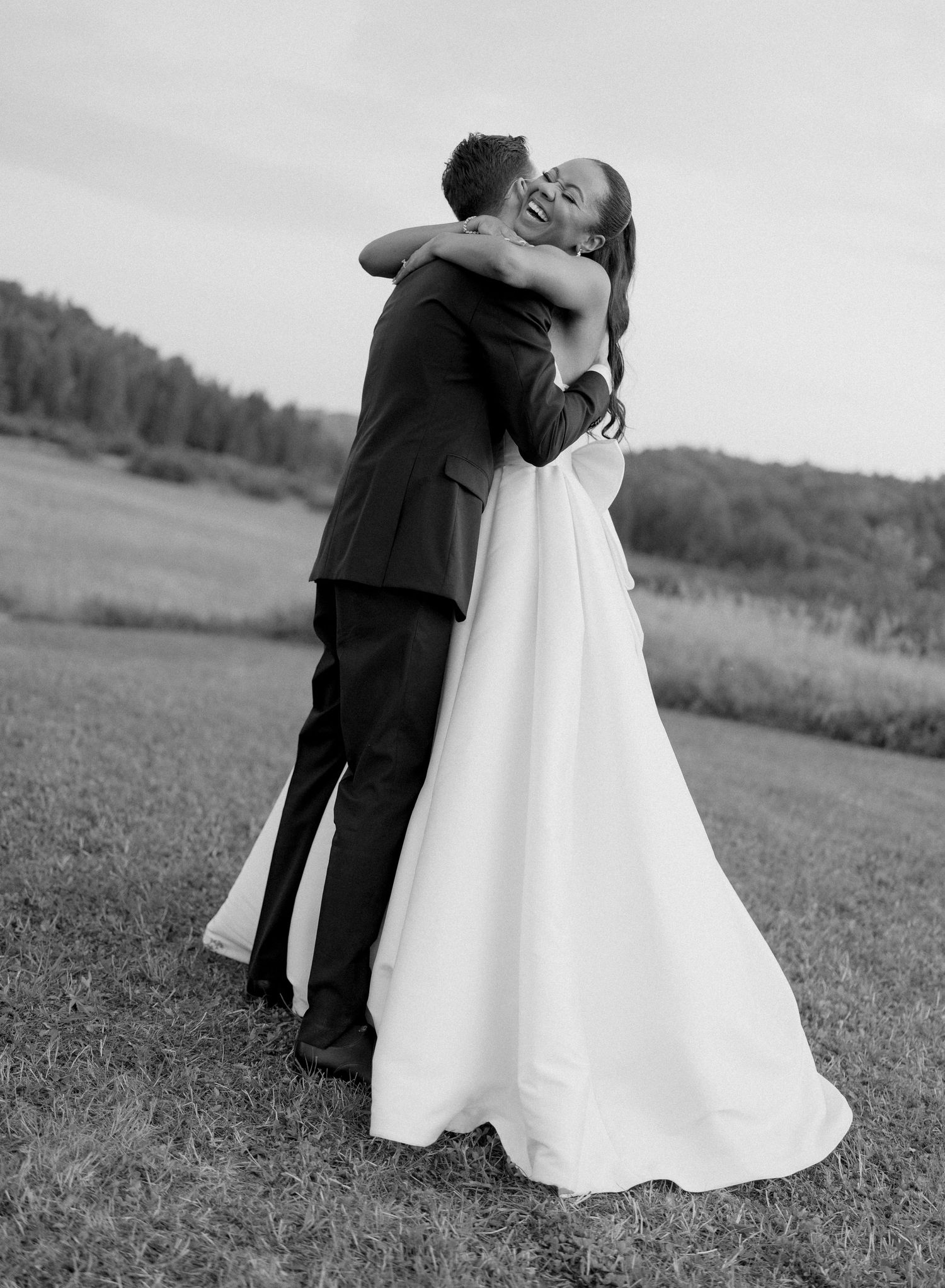 Bride & groom portrait.