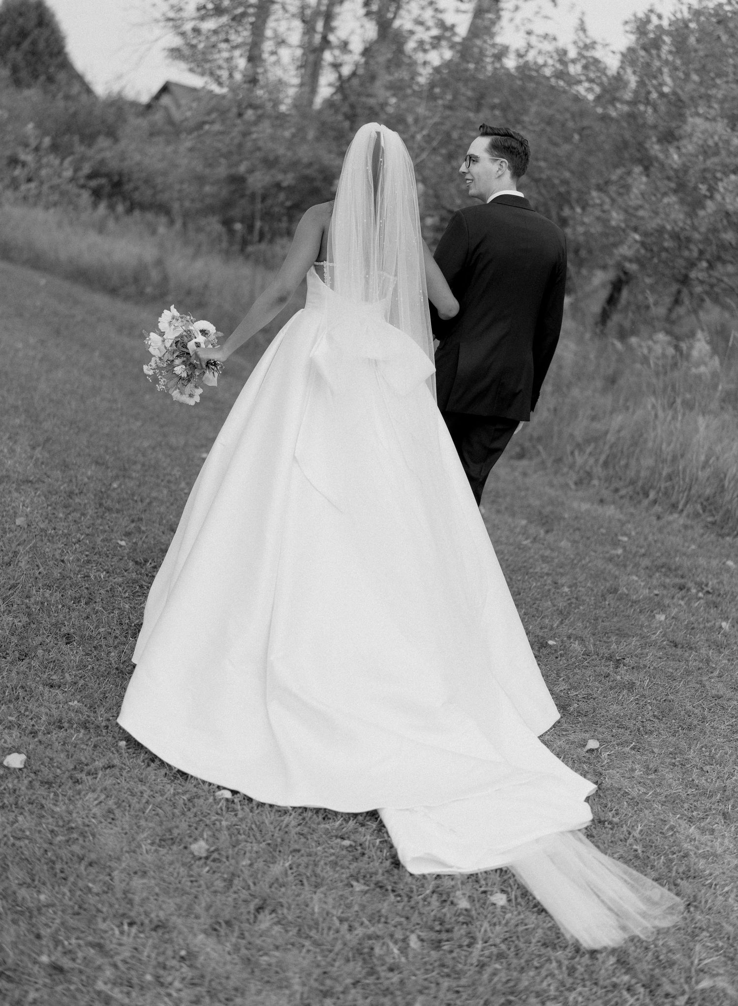 Bride & groom portrait.