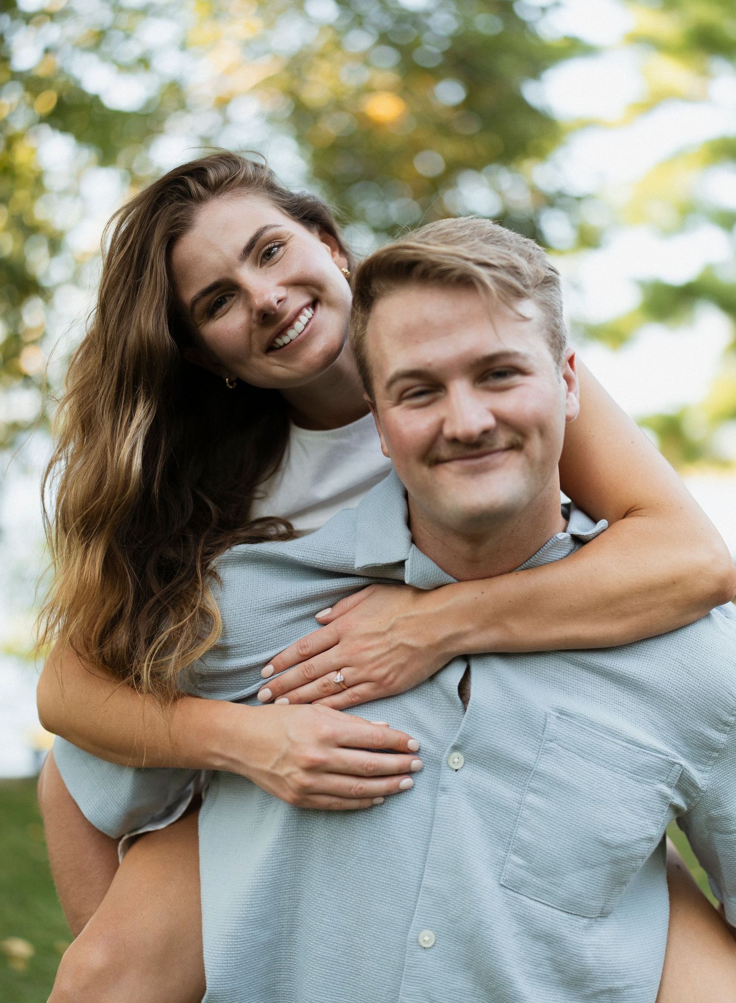 Couple's engagement photo.