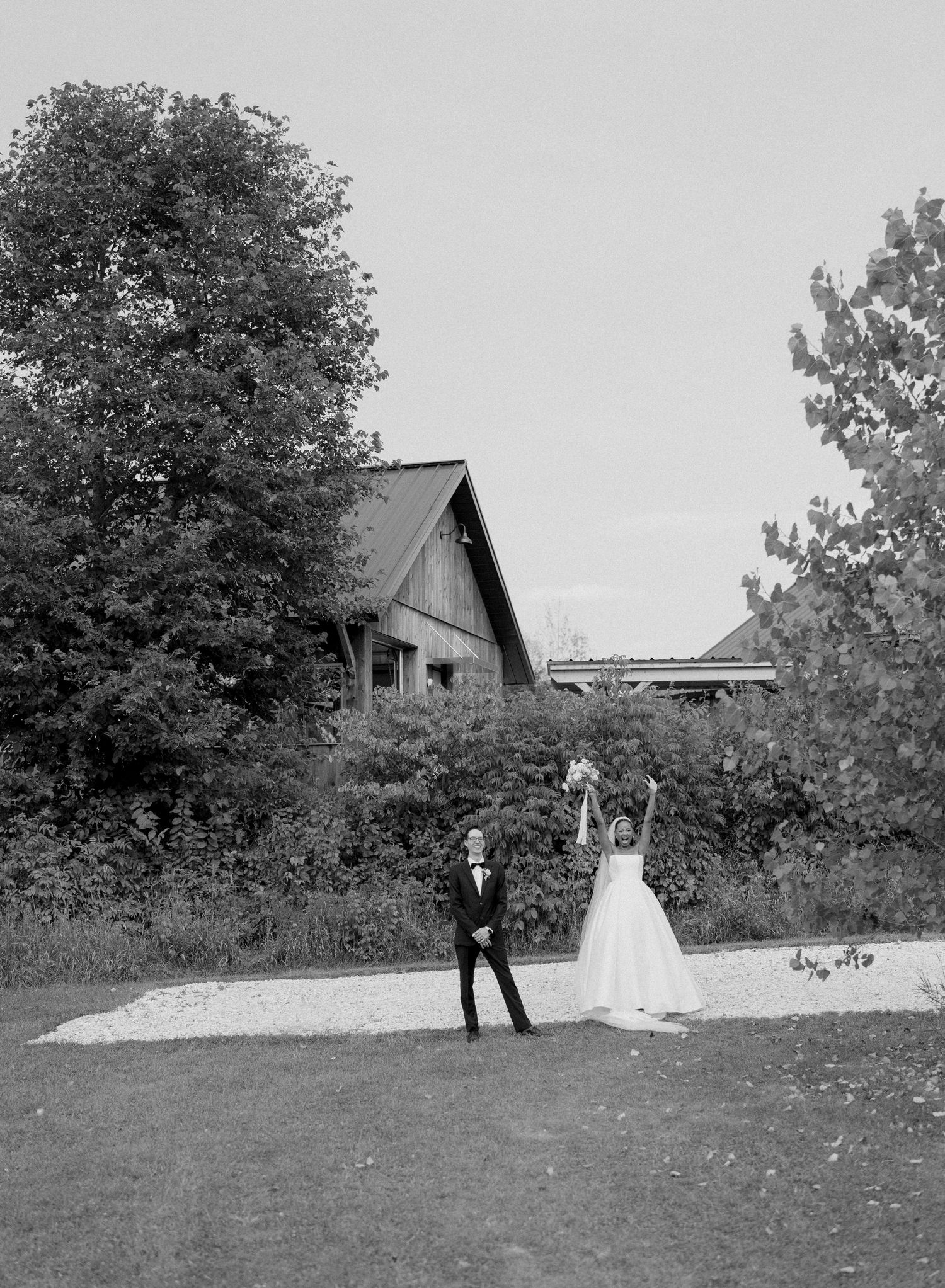Bride & groom portrait.