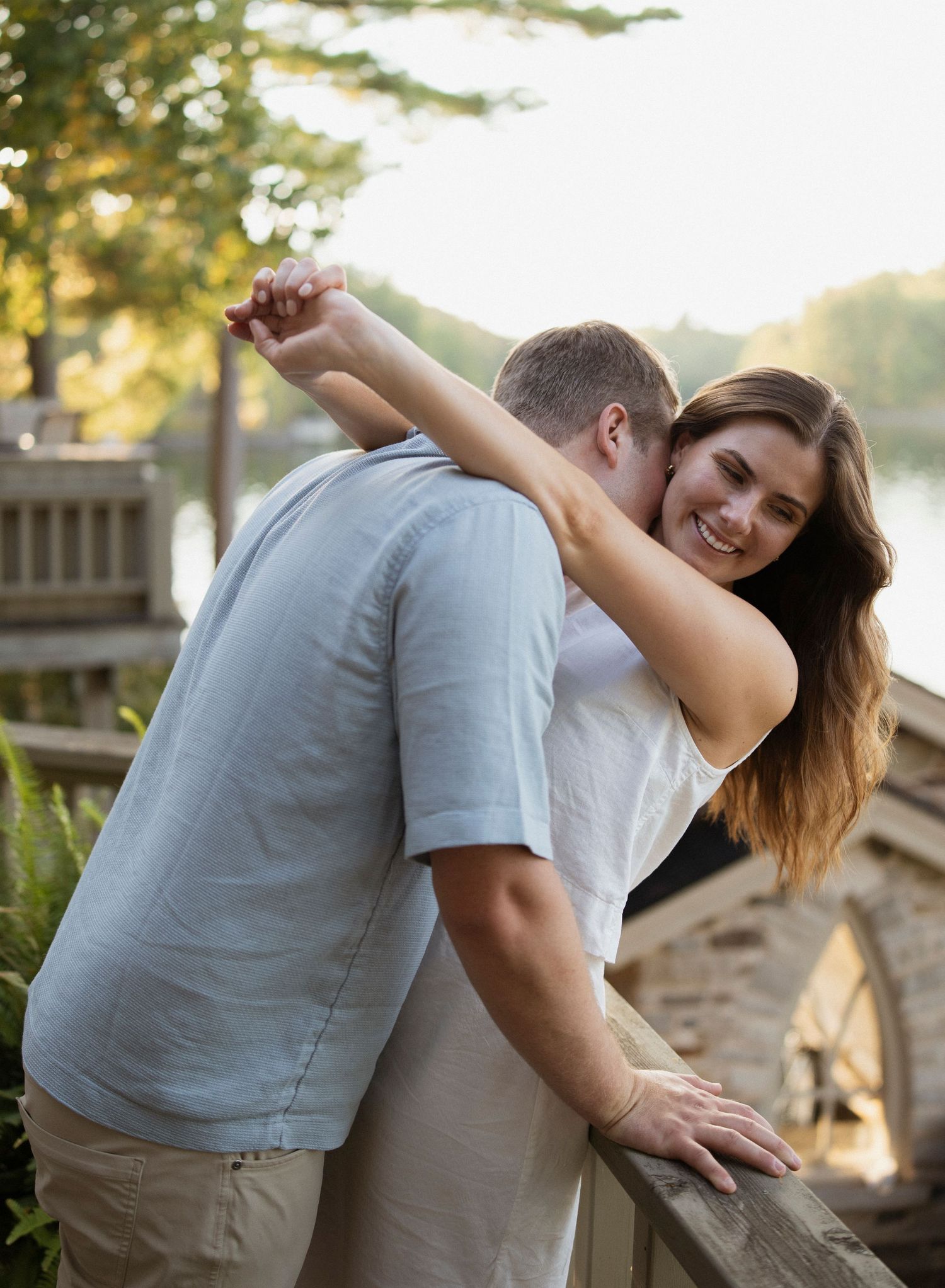 Couple's engagement photo.