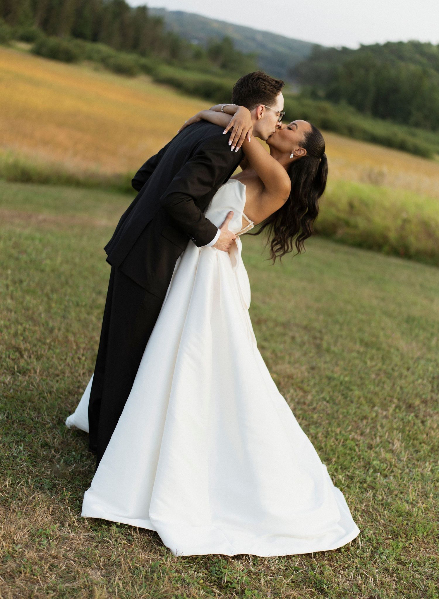 Bride & groom portrait.