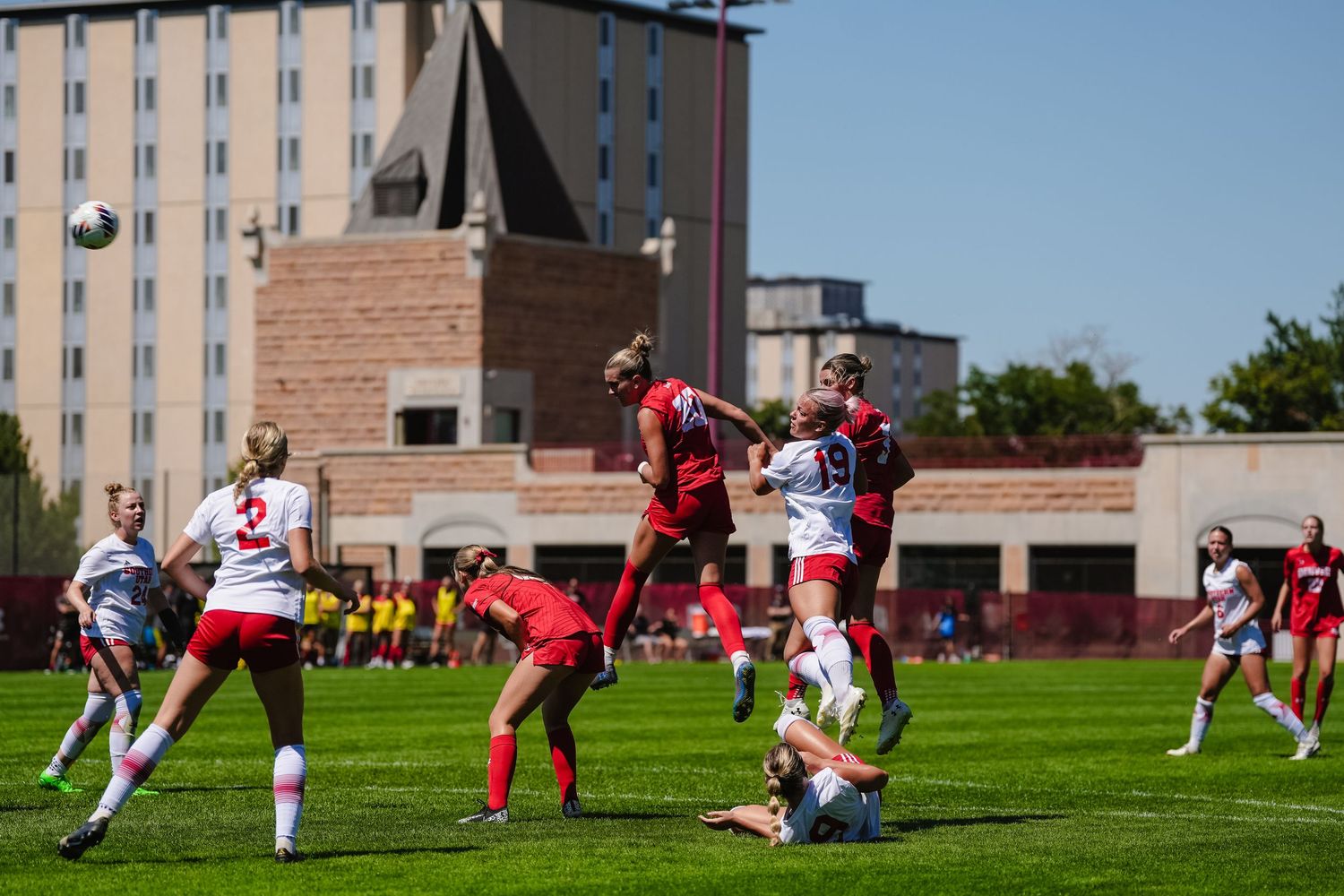 Wide angle of a header.