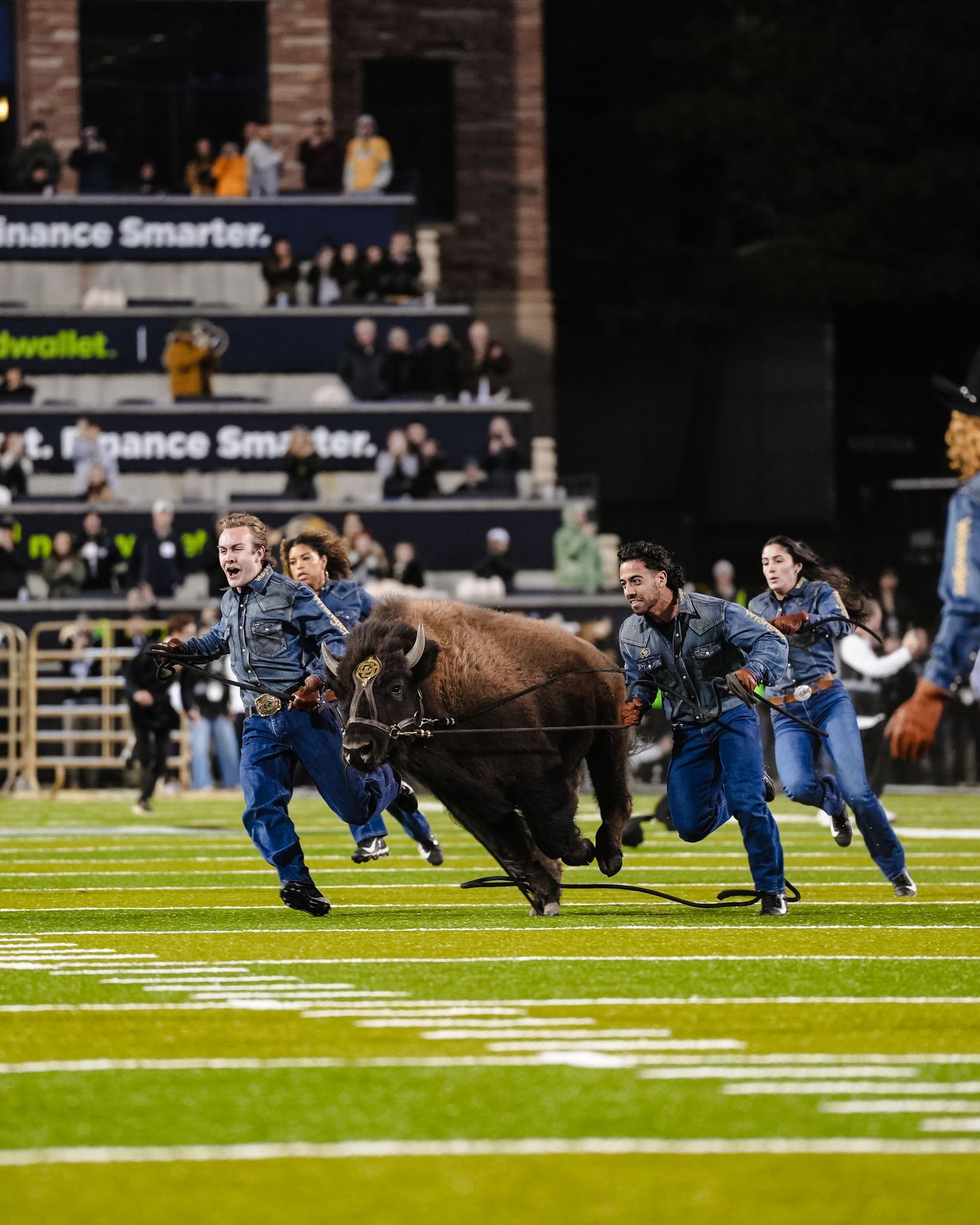 Ralphie running out.