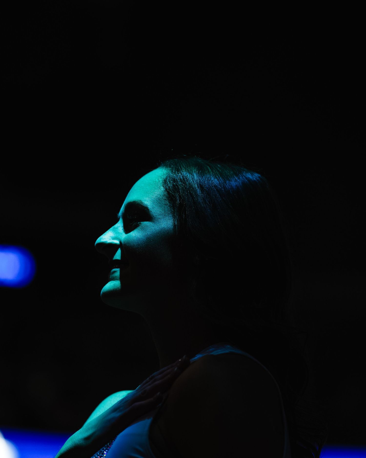 Dramatic side profile.