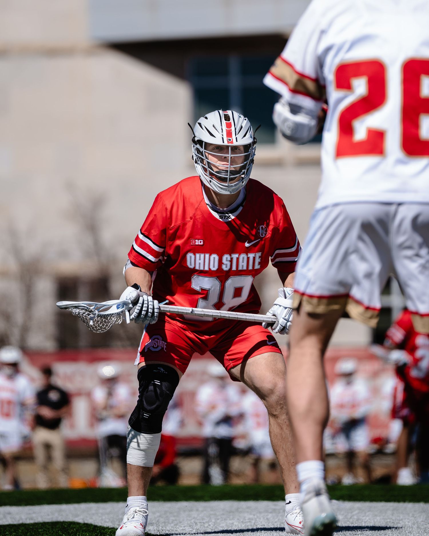 Ohio State lacrosse defender.