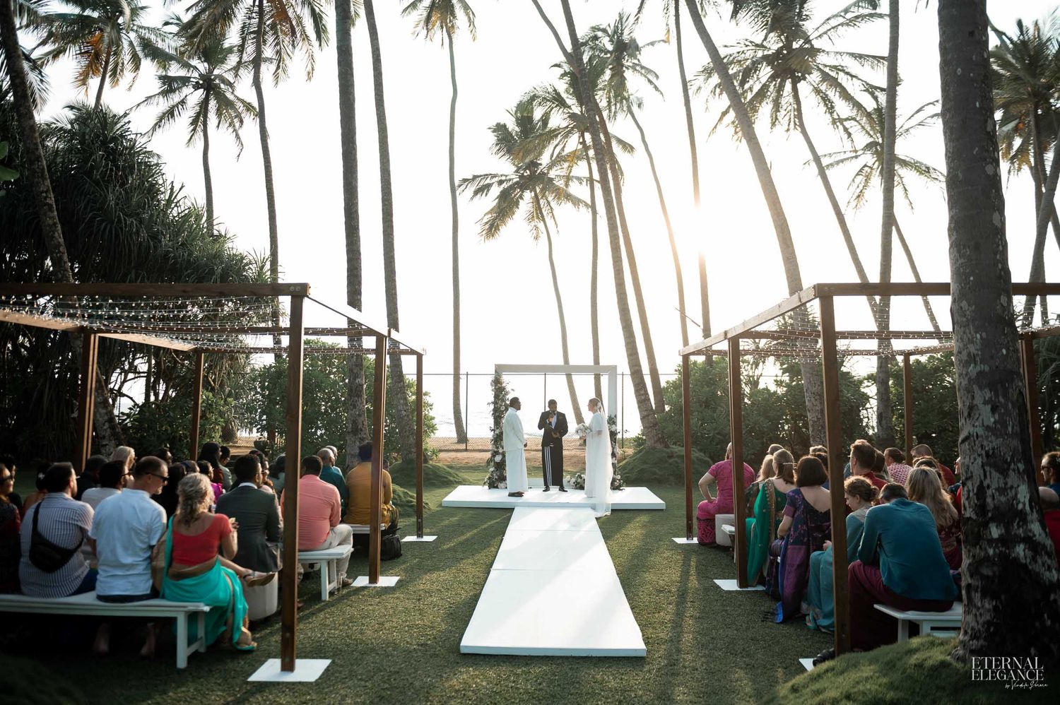 Candid destination wedding moment between bride and groom in Sri Lanka Natural wedding moments captured in Sri Lanka wedding photography
