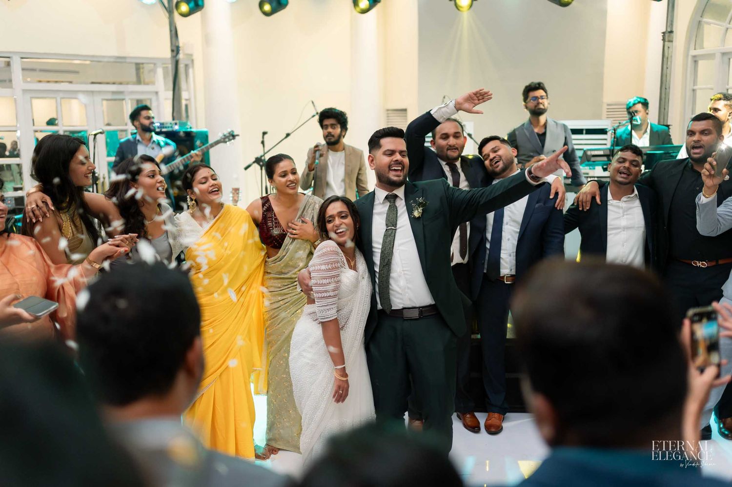 Candid destination wedding moment between bride and groom Natural wedding moments captured in Sri Lanka wedding photography