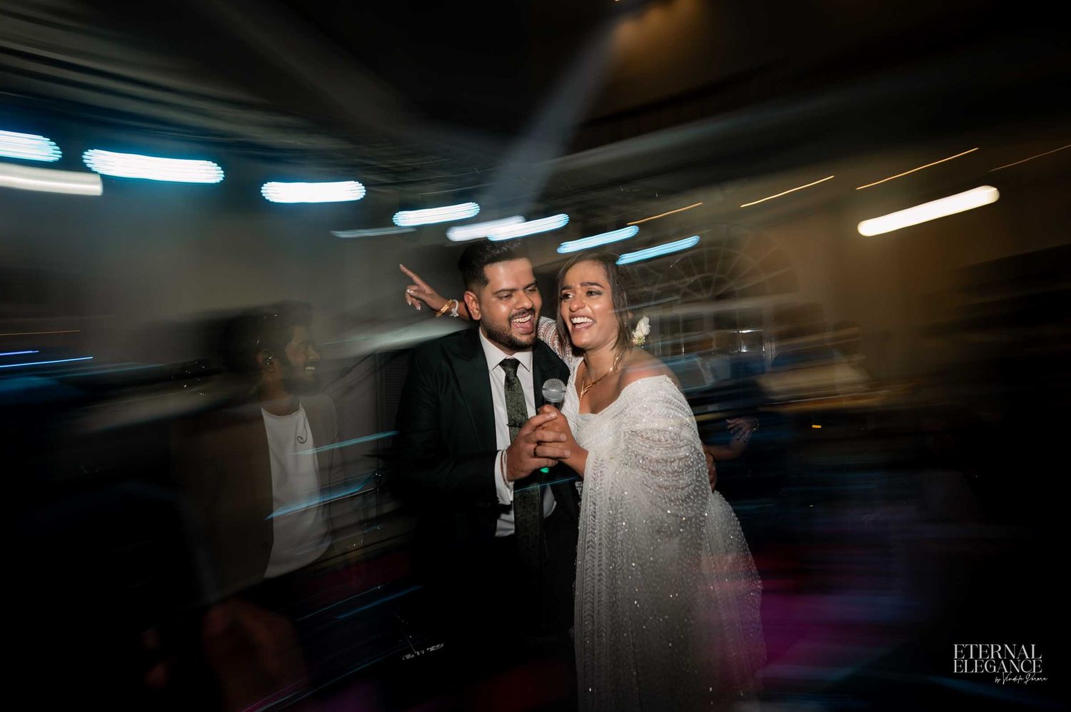 Candid destination wedding moment between bride and groom Natural wedding moments captured in Sri Lanka wedding photography